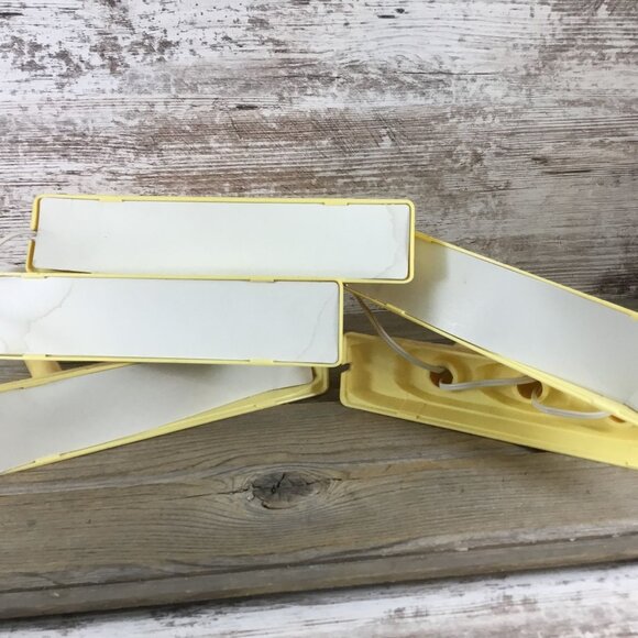 Set of 5 Vintage Noma 3-Light Yellow Candoliers Christmas Lights Bulbs NOT inclu - Picture 6 of 13